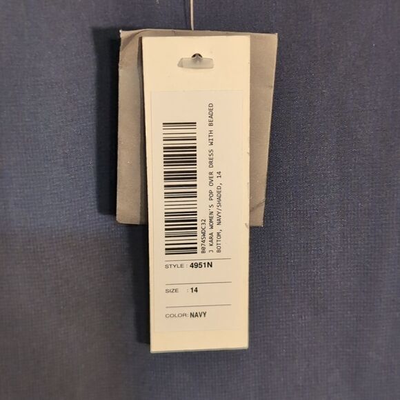 NWT beaded J KARA Dress Size 14 - Picture 4 of 9